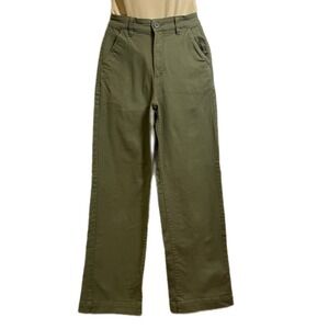 Cotton On Womens green wide-leg utility pants WS- US,2